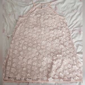 BCBGeneration Floral Appliqué Halter Dress